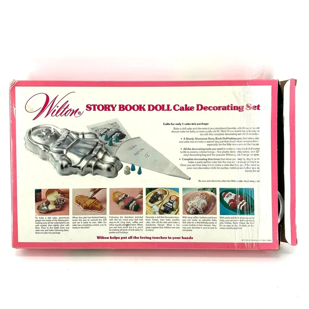 Vintage Wilton Story Book Doll Cake Decorating Set 1971 Rag Doll Pan Raggedy Ann